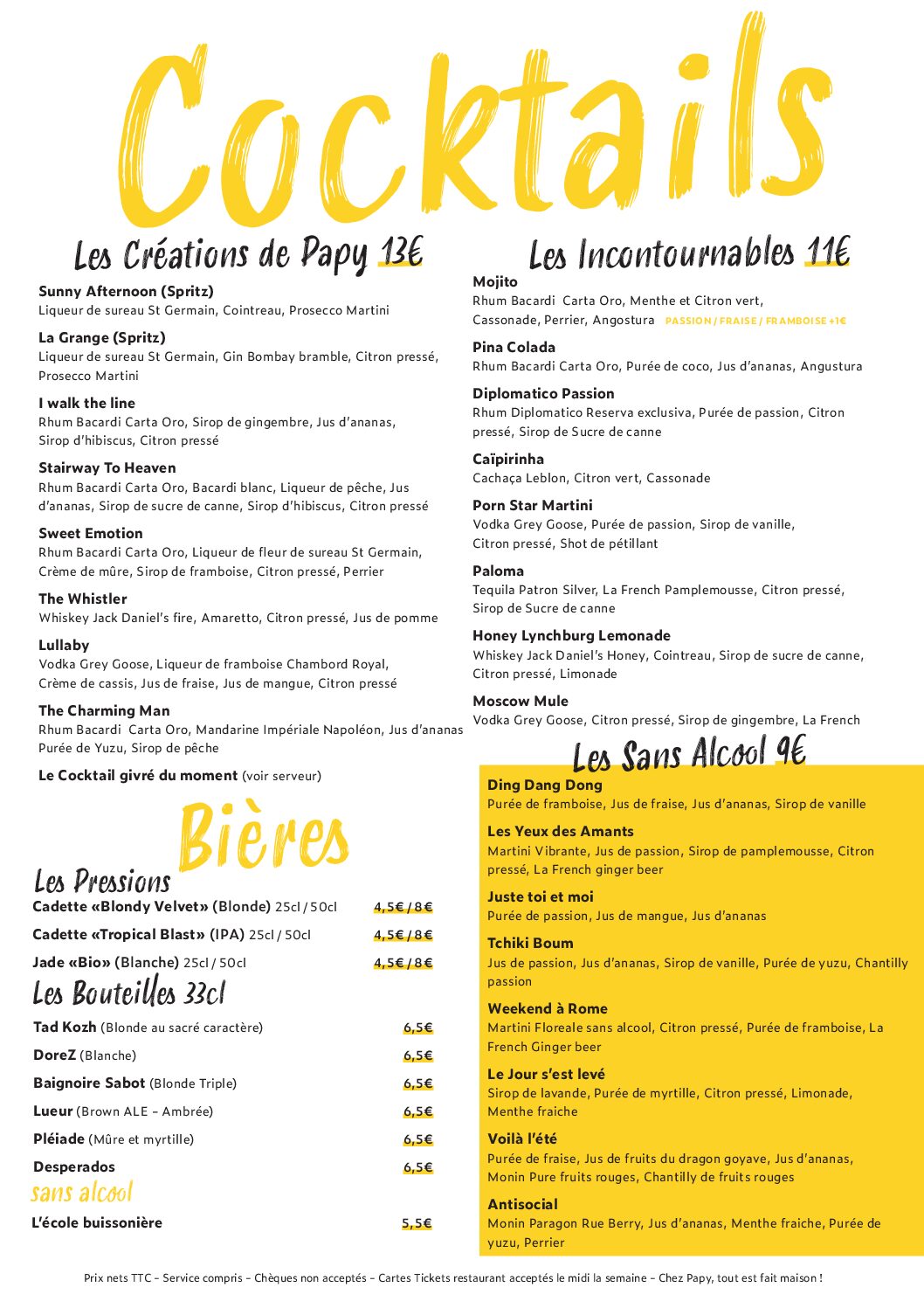 Menu A4 - PMP - 07:25 - Boisson RV