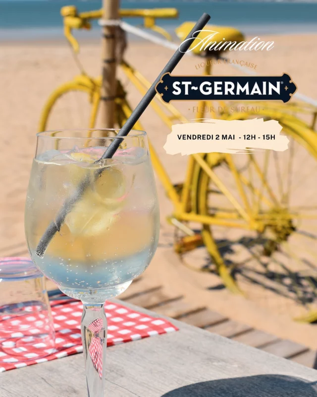 Vendredi 2 Mai, venez profiter d’une animation Spritz Saint-Germain sur la plage de Papy Mougeot de 12h à 15h avec @wen_st_germain ! ☀️

🌸 Avec présentation et dégustation de cocktails !
Et pour l’occasion, un cocktail Spritz Saint-Germain acheté = une magnifique mignonnette offerte ! 

Alors, on se donne rendez-vous au soleil ? 😎
__

@_studiopsyche 

#saintgermain #spritz #spritzsaintgermain #papymougeot #pornichetplage #plage #beachvibes #animation #springtime #summeriscoming #cocktail #cocktails #mixology #sunshine #beachlife #labaule #labauleplage #goodfood #goodmood #goodvibes